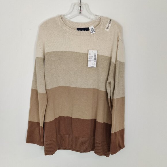 Children's Place Boy's Nude Color Block Sweater Size Medium Age 7 8 100% Cotton - Picture 1 of 8